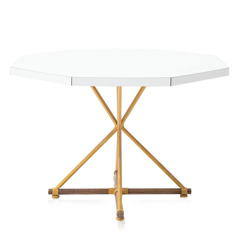 White Hexagonal Dining Table