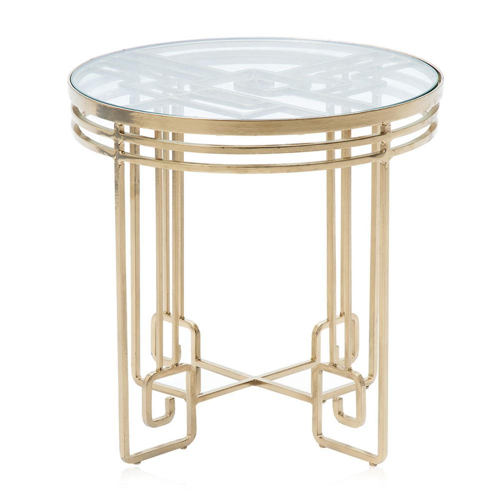 Gold Jazz End Table