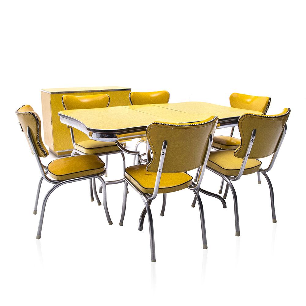 Yellow Formica Kitchen Table