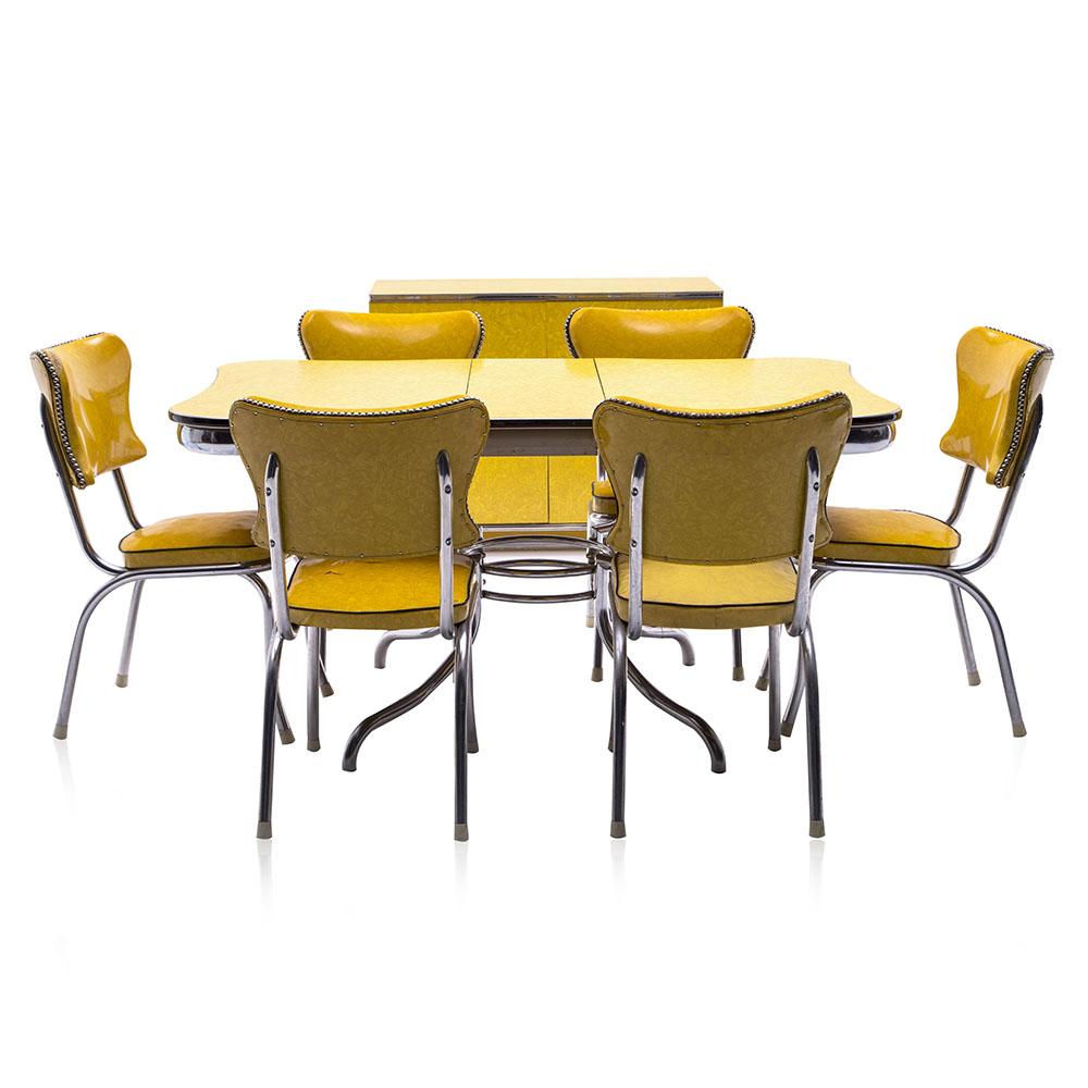 Yellow Formica Kitchen Table