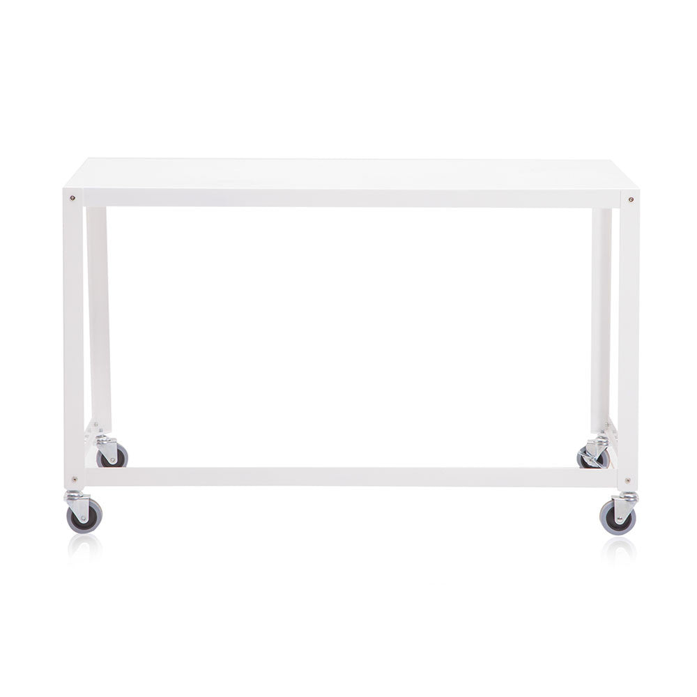 White Rolling Work Table