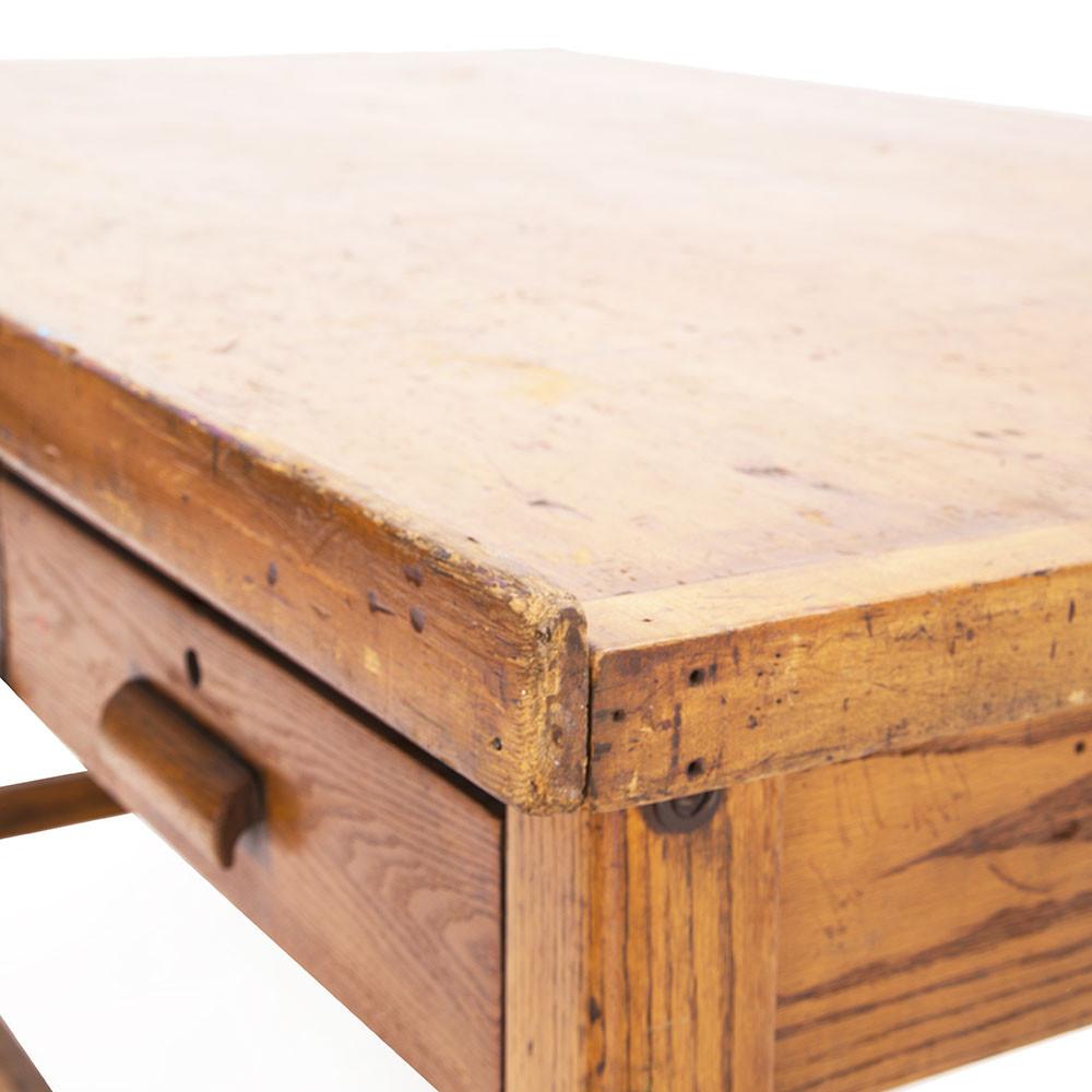 Wood Huge Rustic Drafting Table