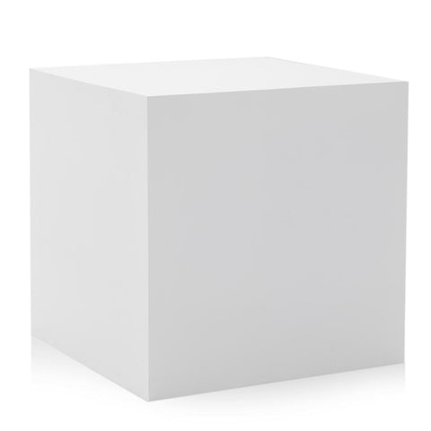 Large White Cube Pedestal