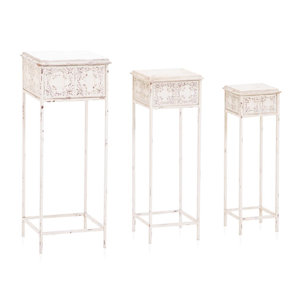 Outdoor Stamped Side Tables
