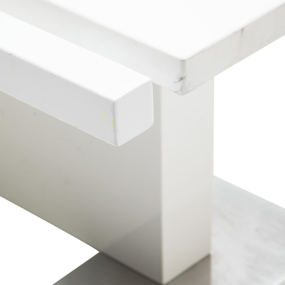 White Contemporary Rectangular Table