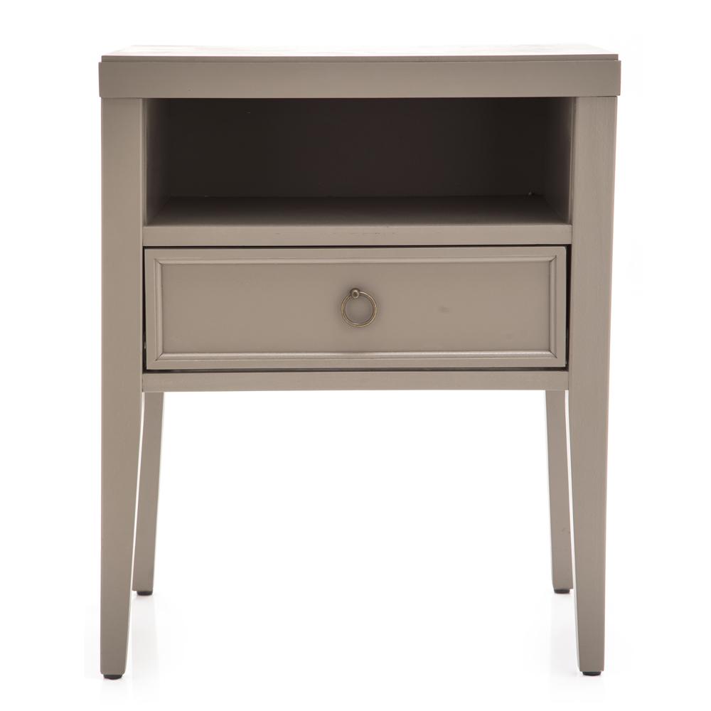 Grey Traditional Bedside Table