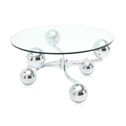 Glass & Chrome French Ball Table