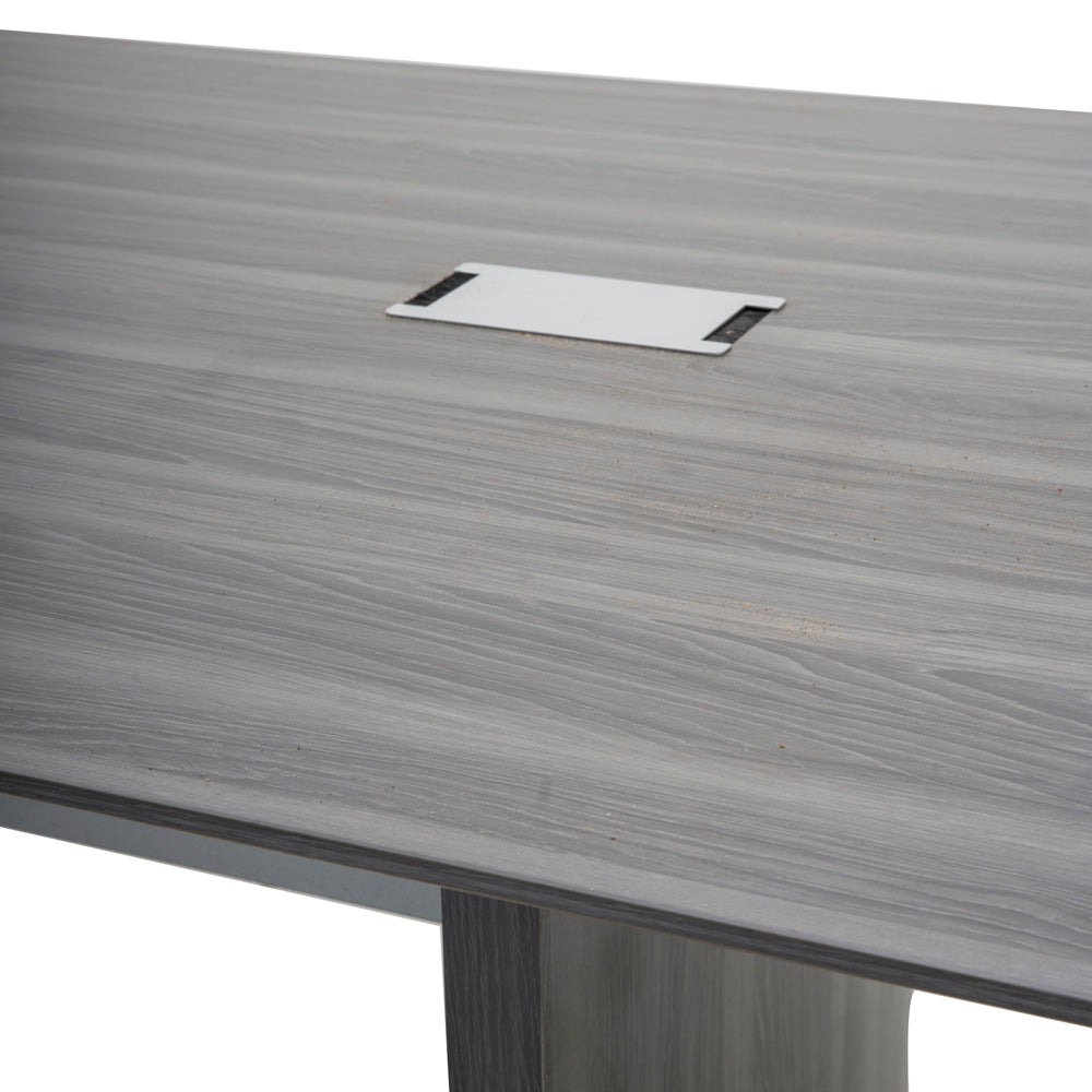 Grey Wood Contemporary Conference Table