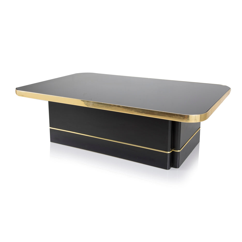 Black & Gold Deco Coffee Table