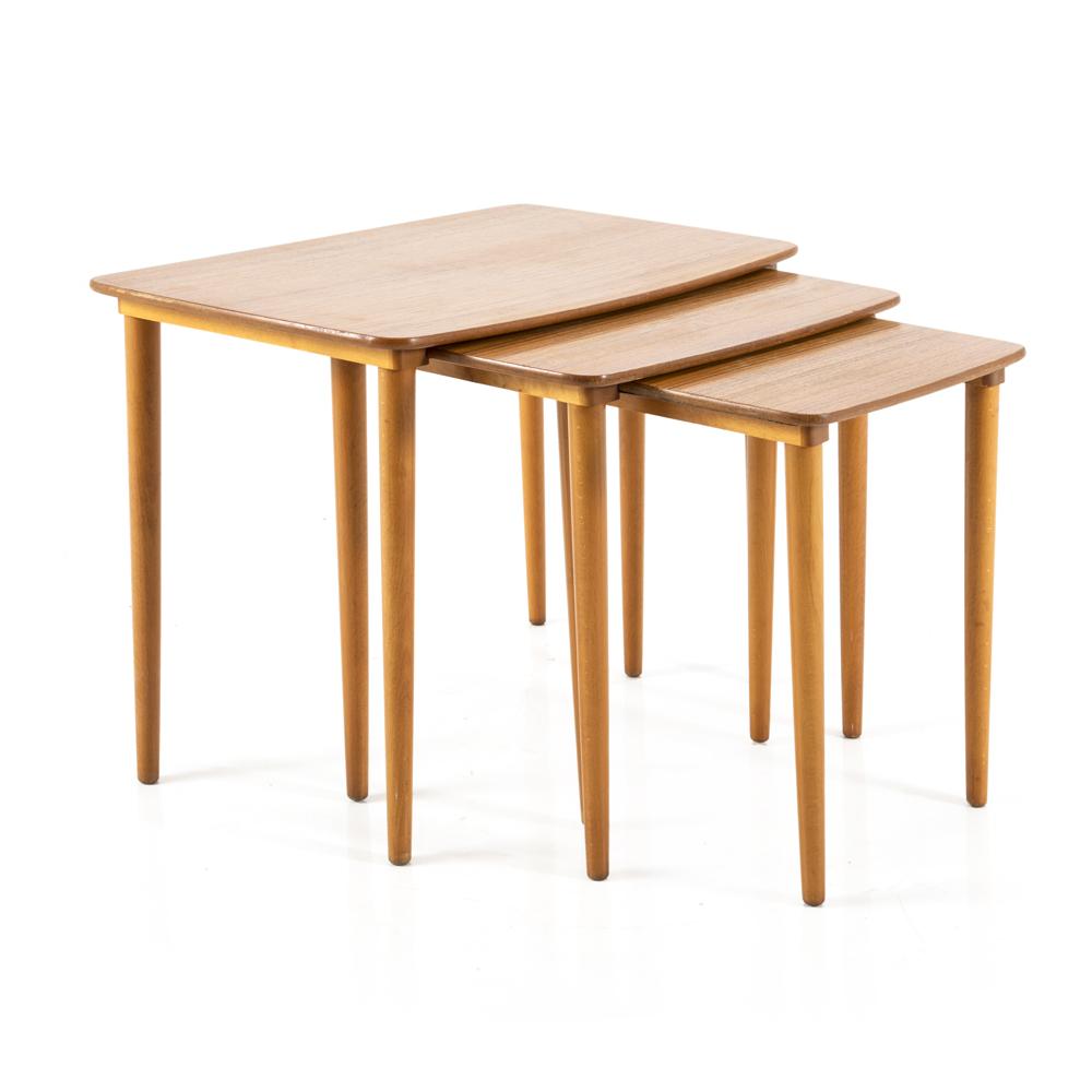 Wood Contemporary Nesting Table - Small