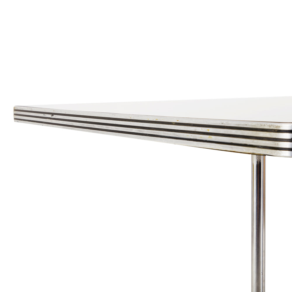 Square Grey + Silver Deco Kitchen Table