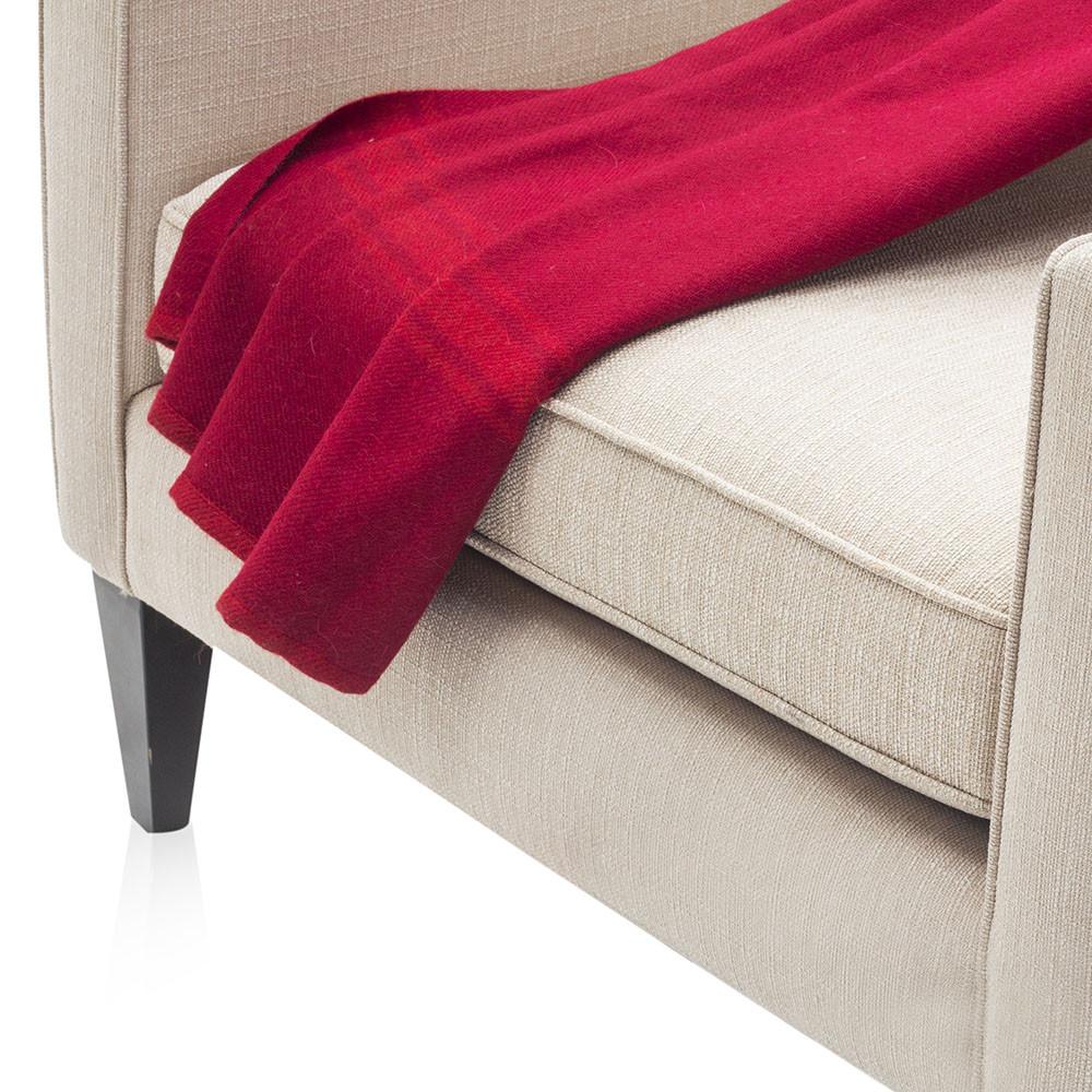 Red Wool Throw