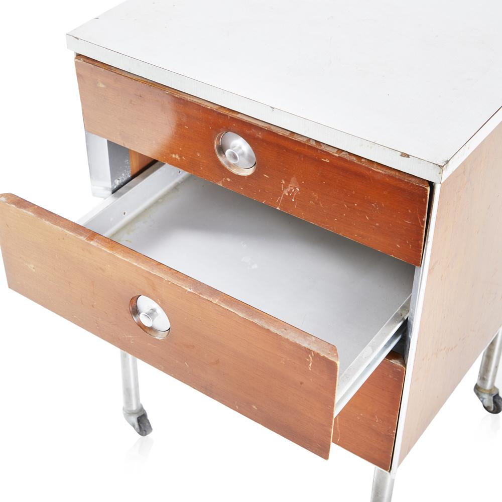 Small Rolling Drawers Table