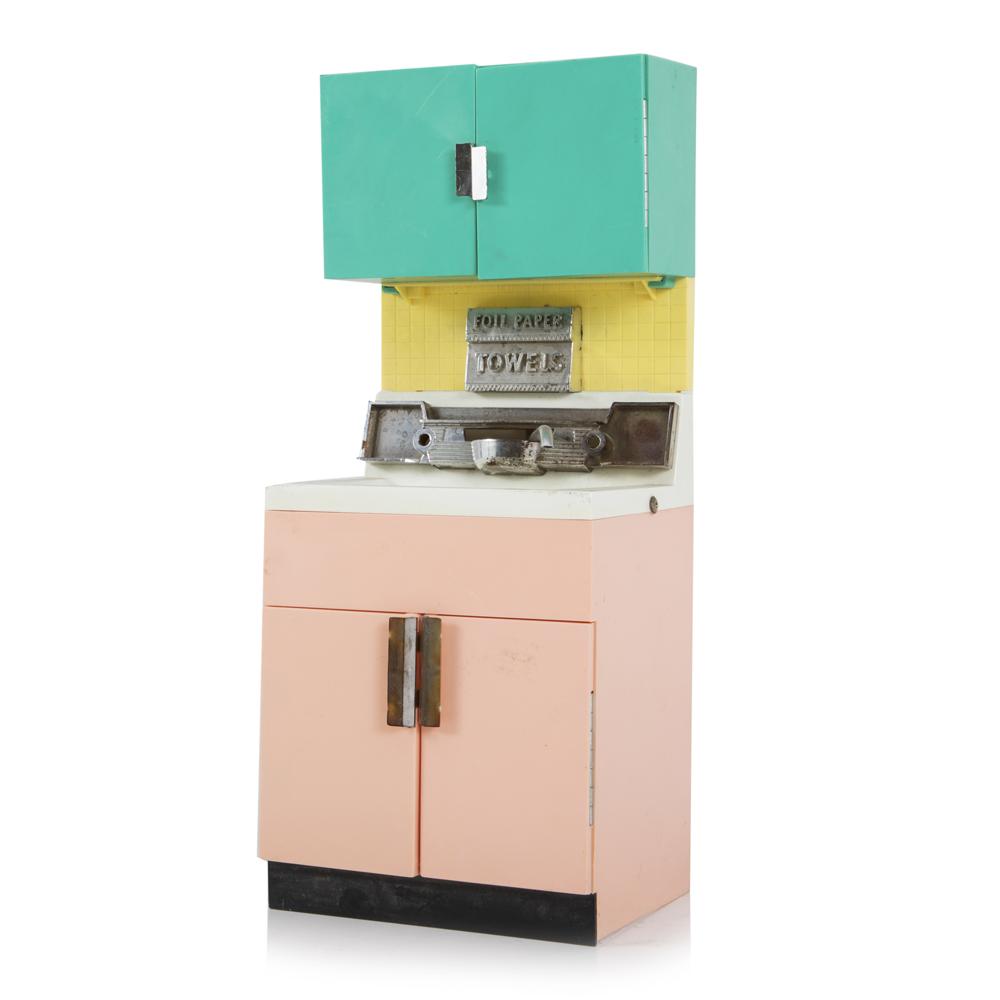 Miniature Pastel Kitchen Dollhouse Size