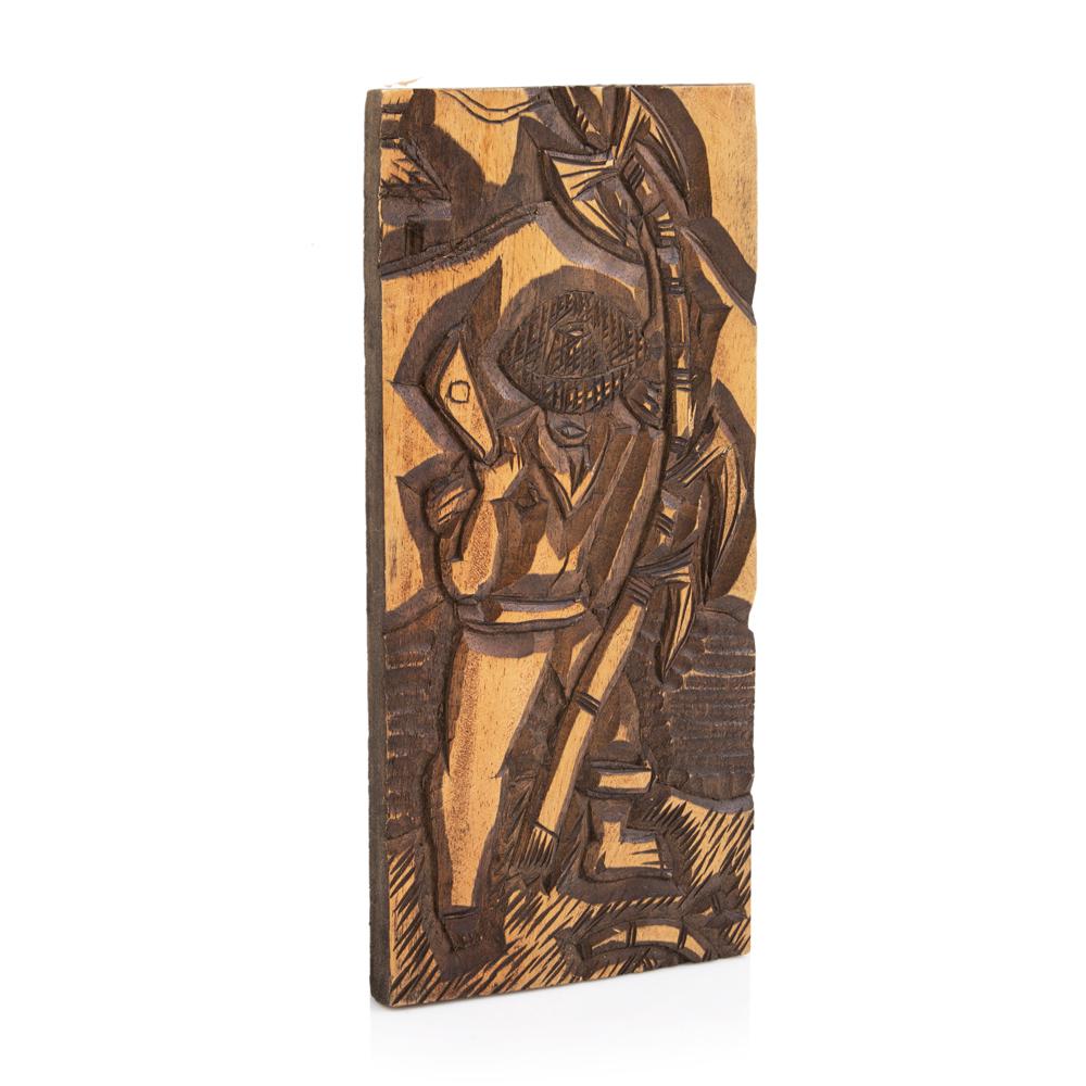 Carved Wood Working Man