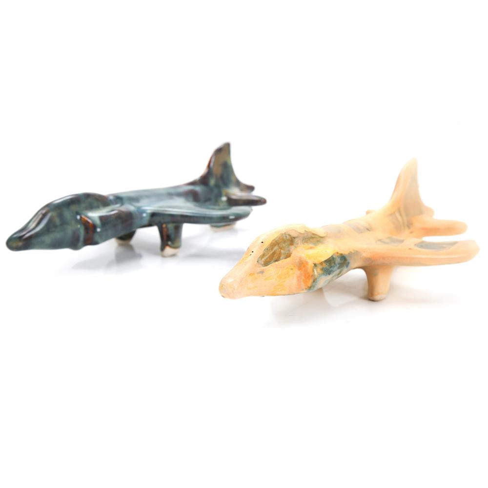 Pair of Fighter Jets Sculpture