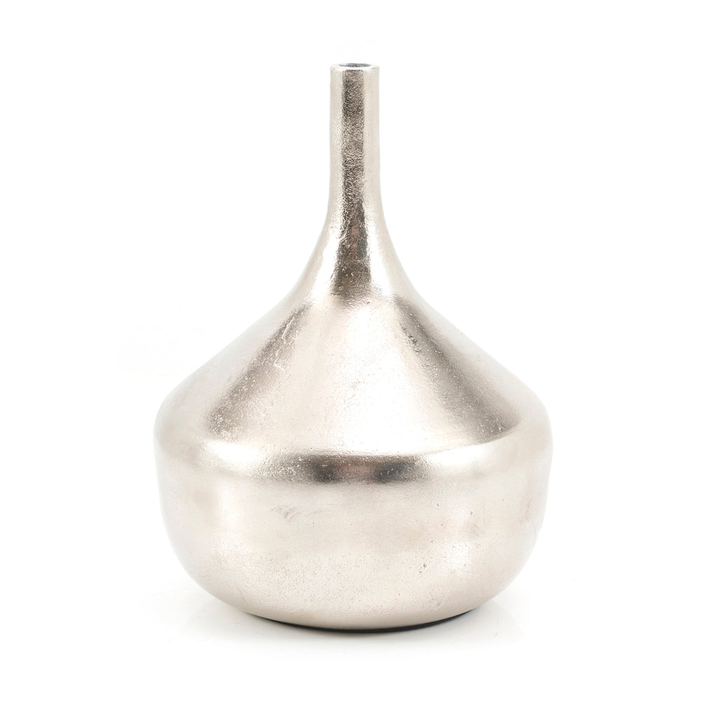 Silver Round Body Tapering Vase (A+D)