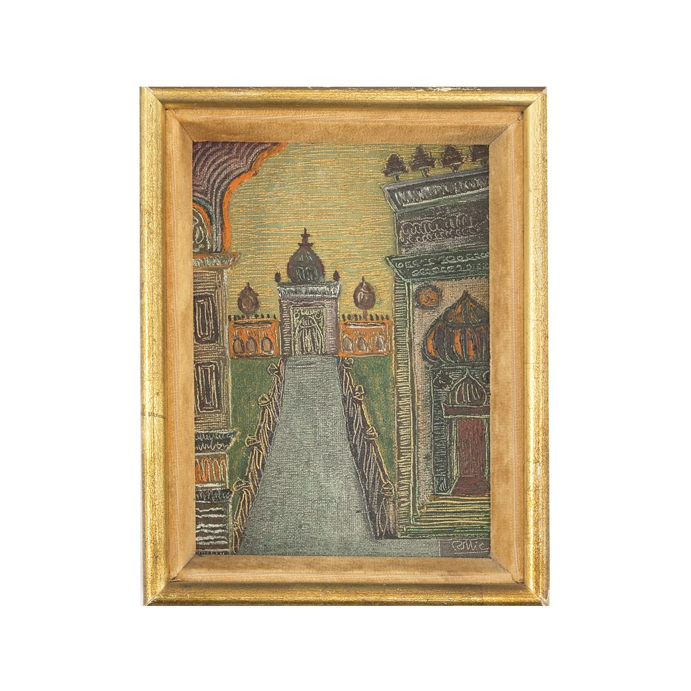 0044 (A+D) Framed Taj Mahal Painting