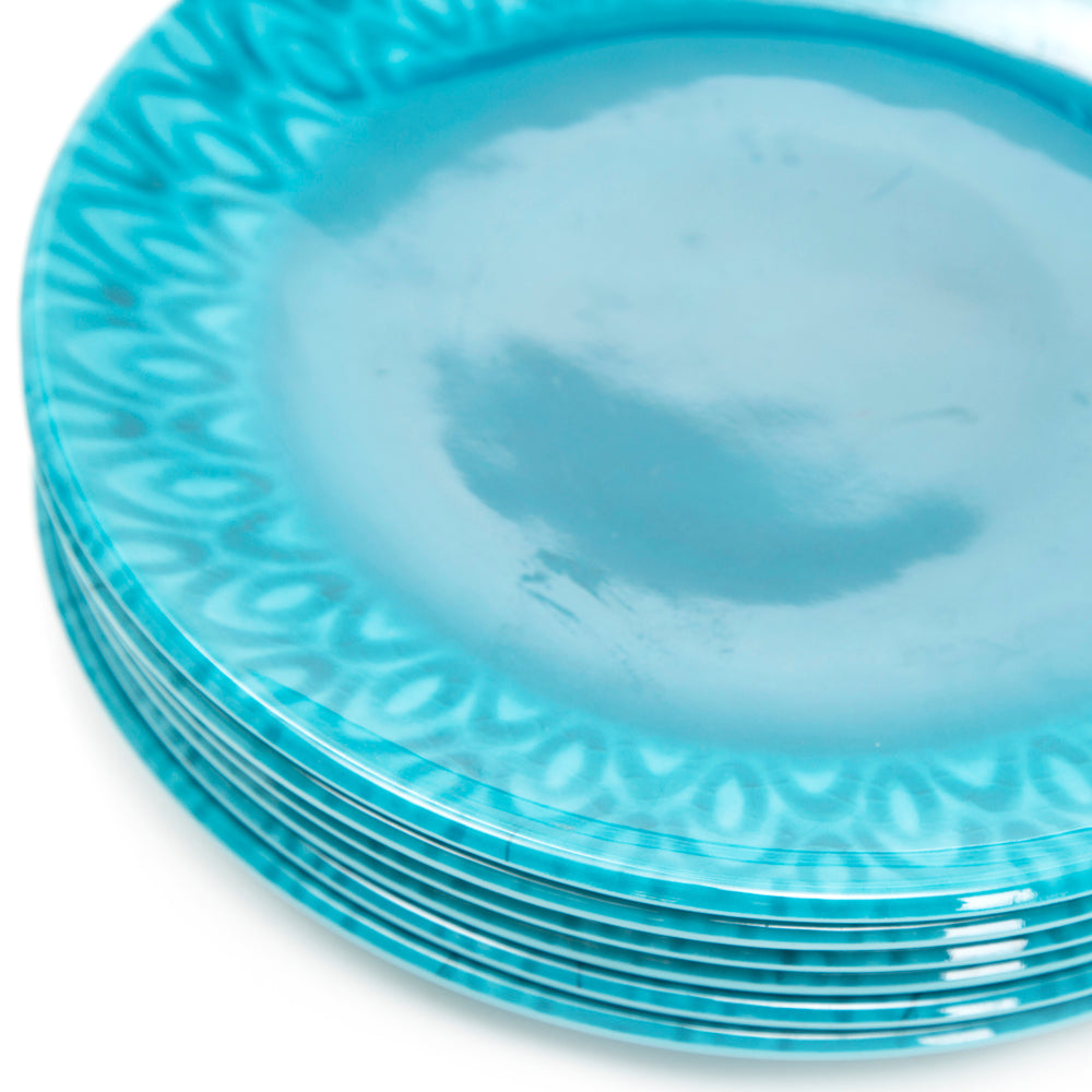 Blue Large Peacock Dinner Plates
