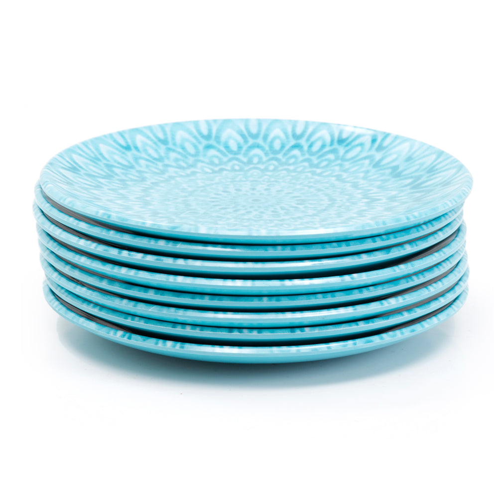 Small Peacock Blue Plates