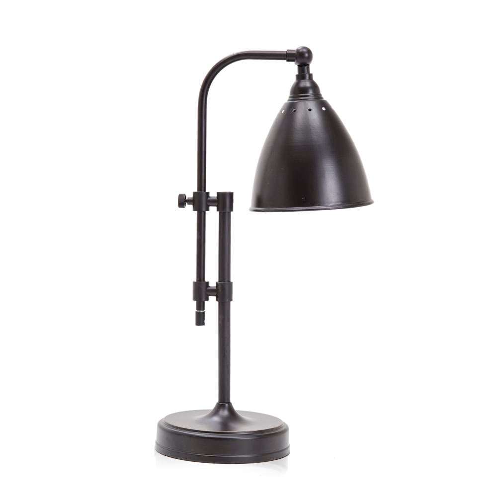 Black Metal Desk Lamp with Knobs