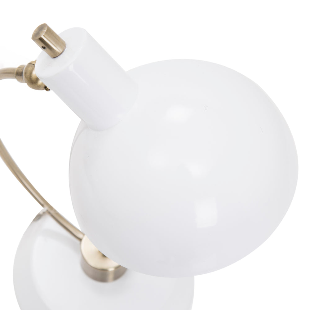 Gold and White Desk Lamp