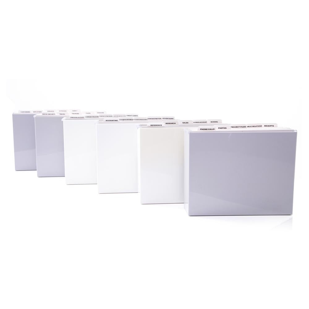 White/Grey Plastic File Folder