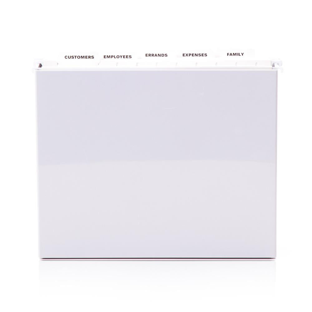 White/Grey Plastic File Folder