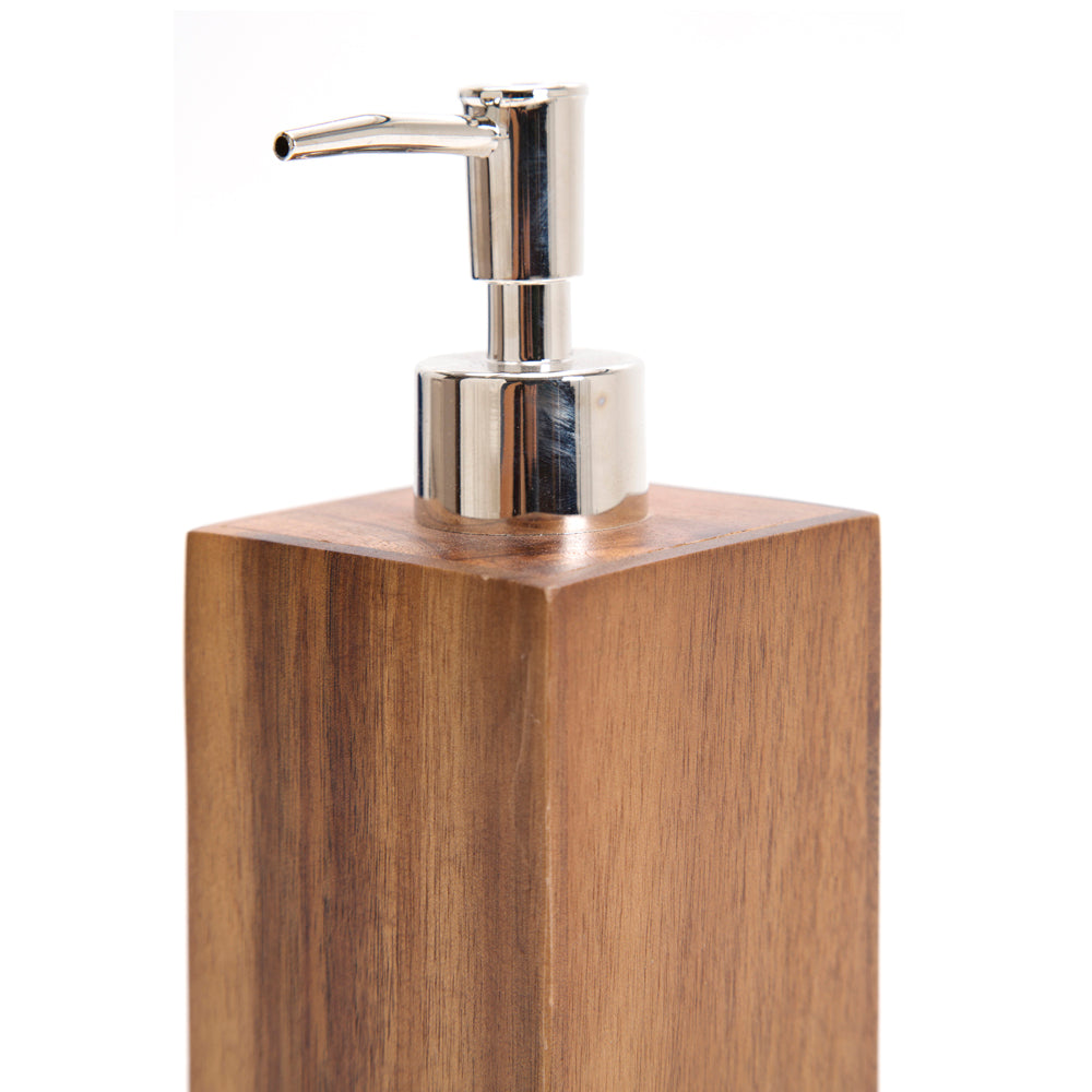 Contemporary Wood Soap Dispenser