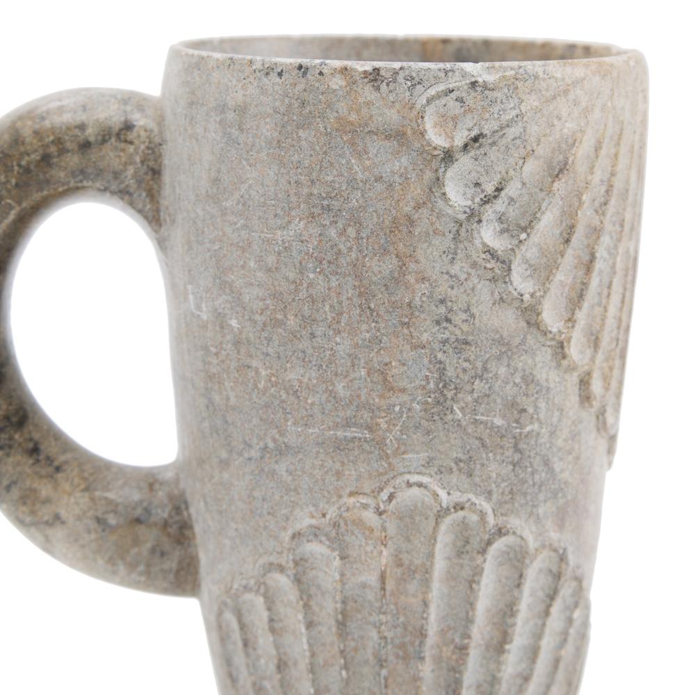 Grey Stone Mug Vase