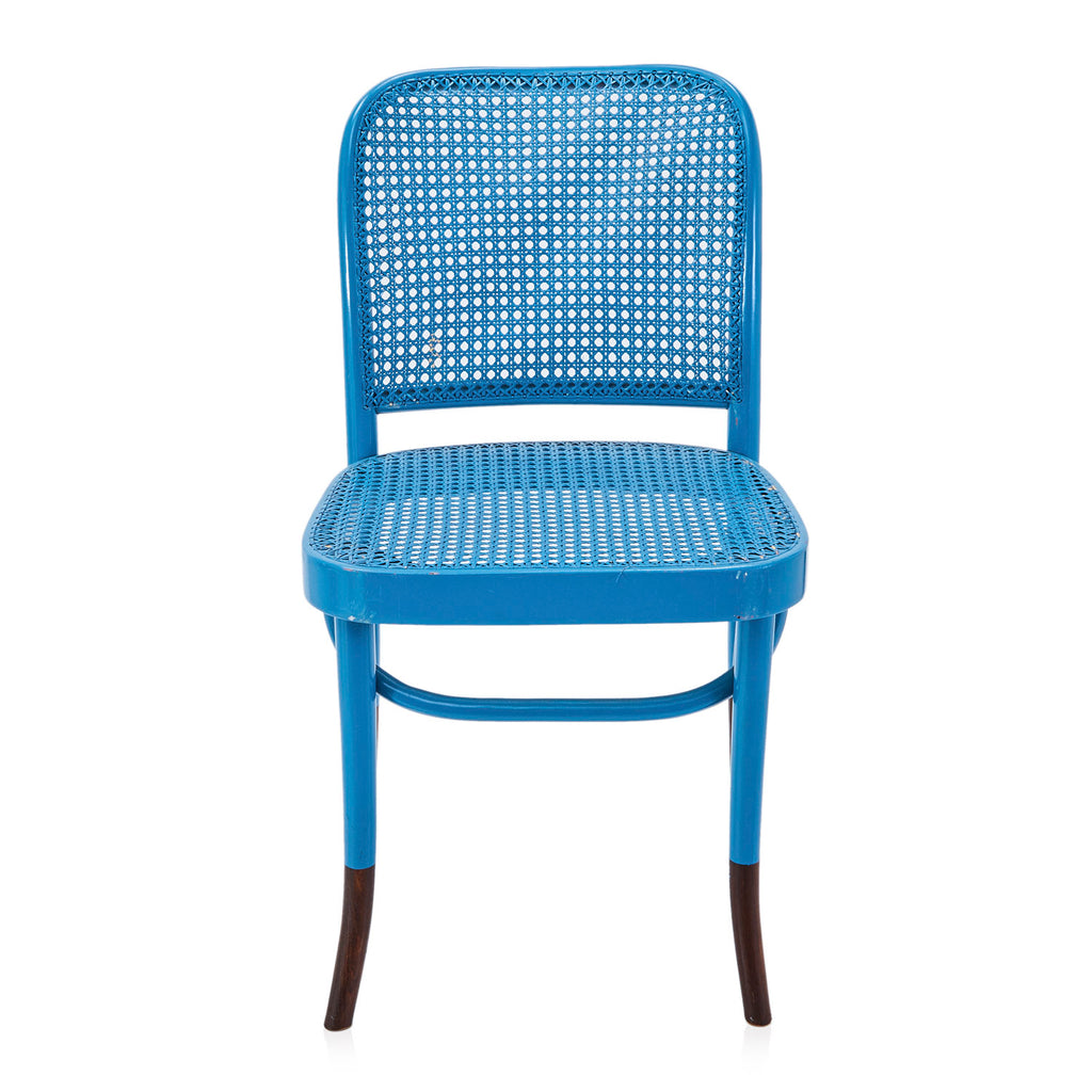 Cane Back Chair - Blue