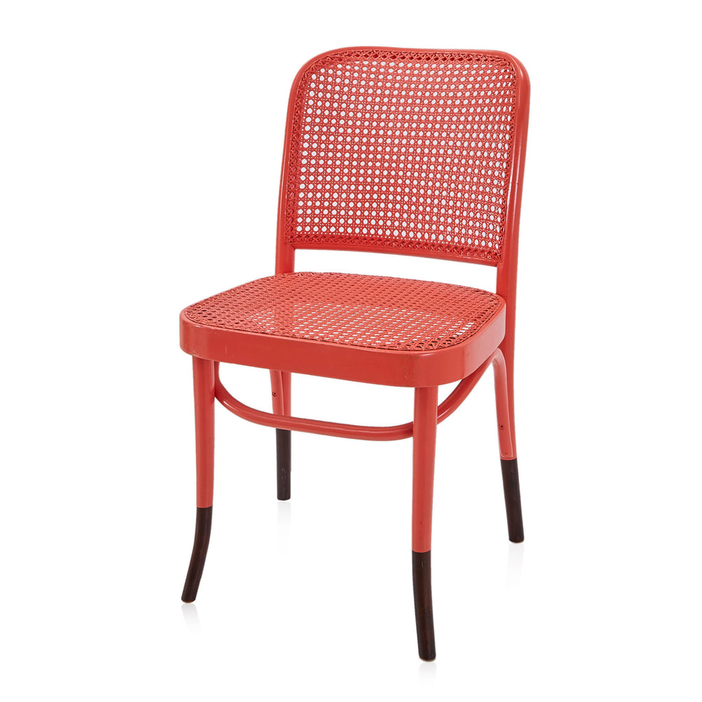 Cane Back Chair - Coral