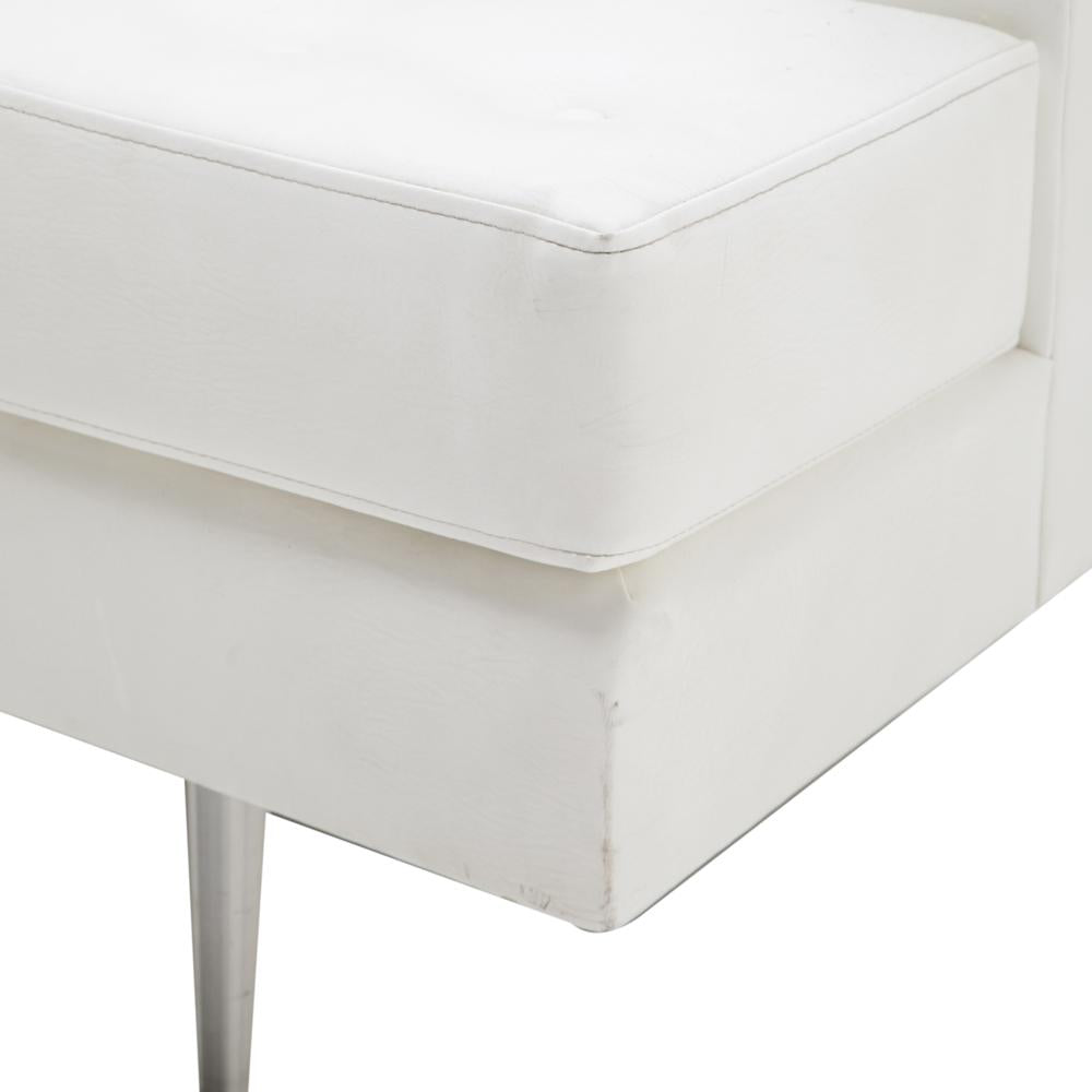 White 810 Leather Sofa