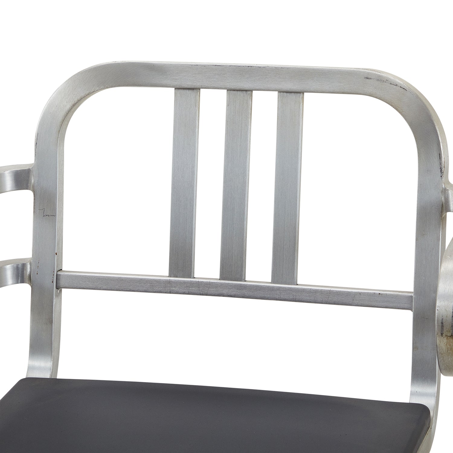 Silver Metal Rolling Office Chair - Gil & Roy Props