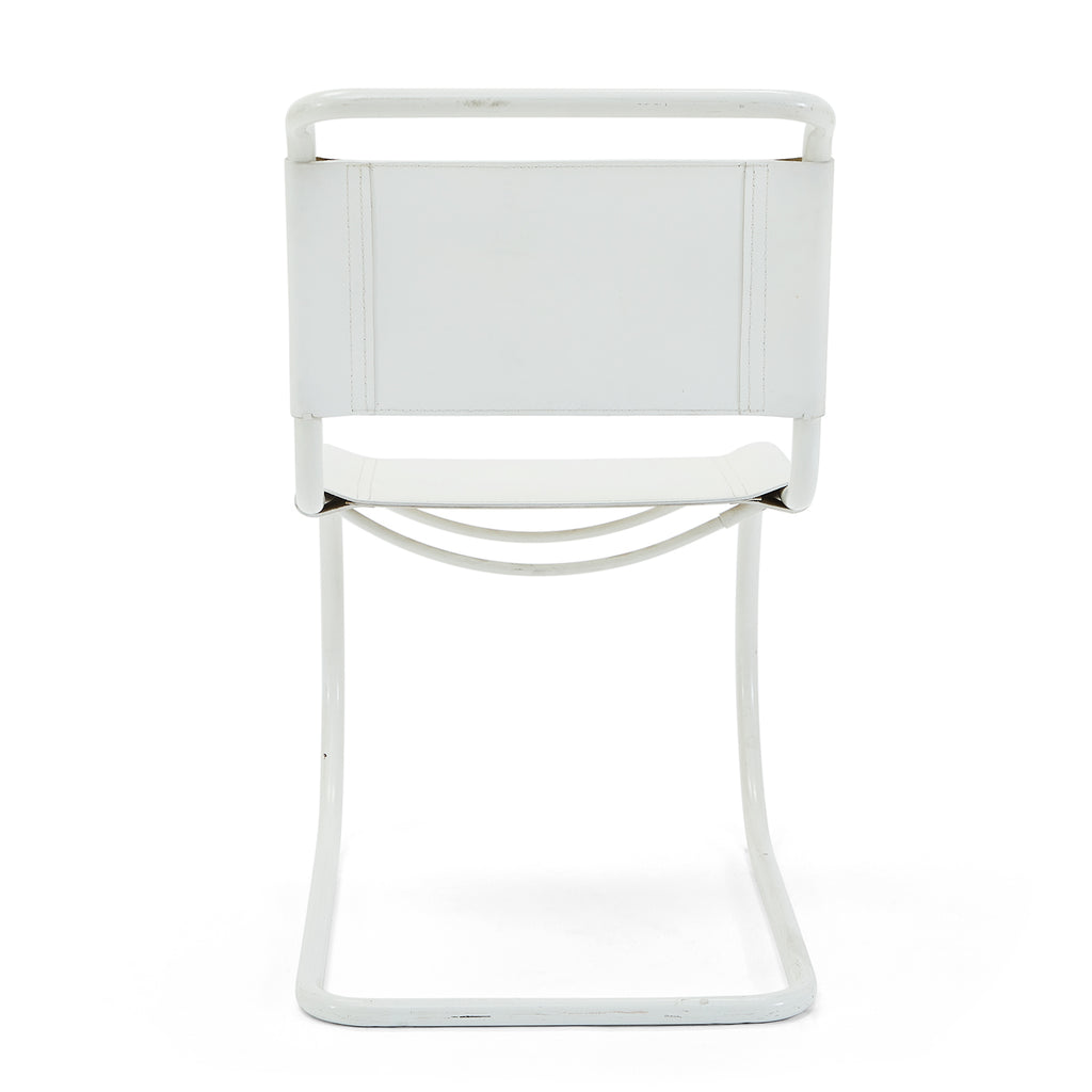 White MR Armless Cantilever Chair