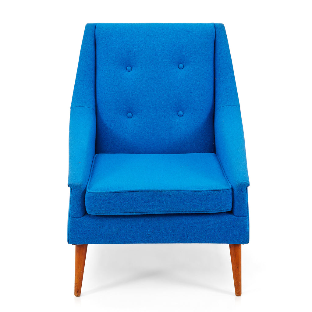 Blue Mid Century Arm Chair