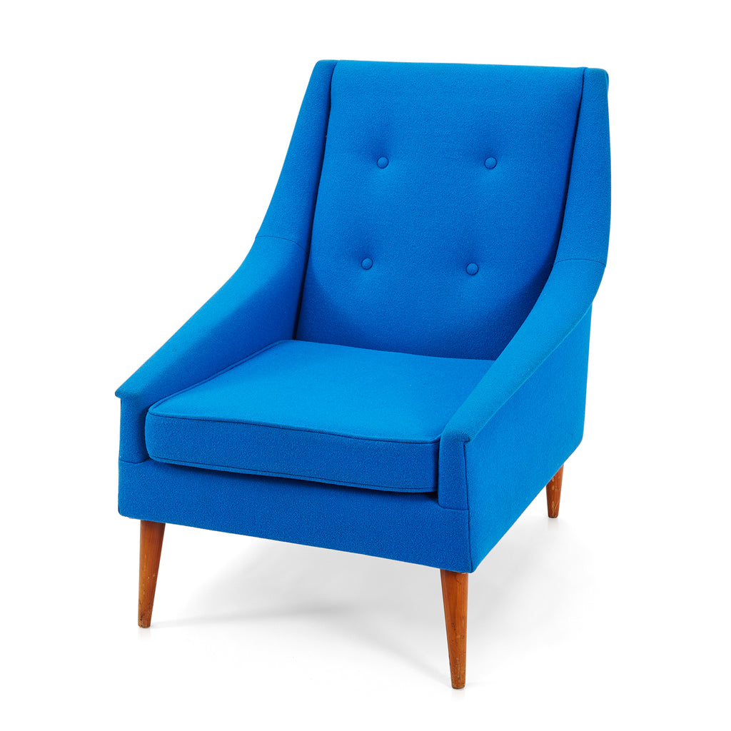 Blue Mid Century Arm Chair