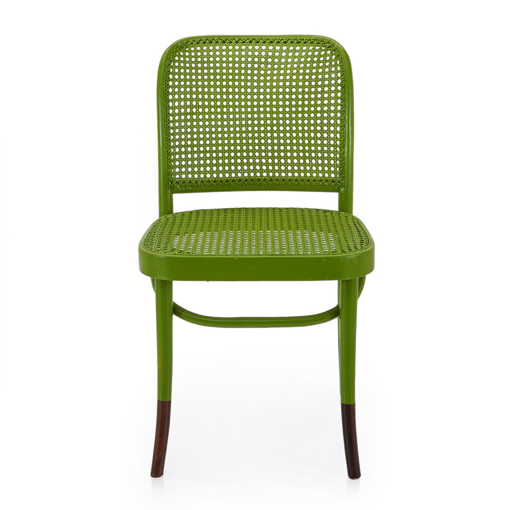 Cane Back Chair - Green