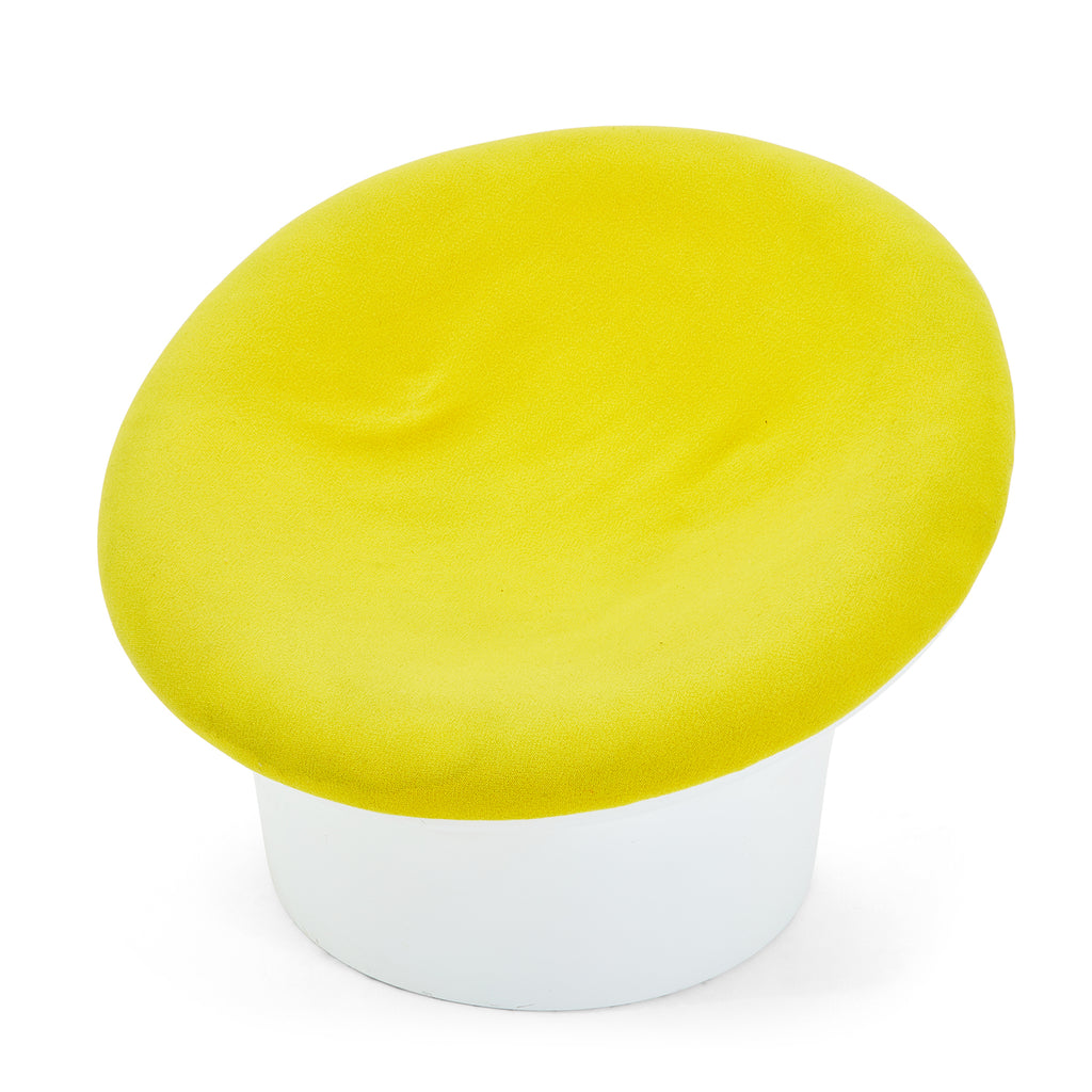 Mushroom Chair with Yellow Cushion