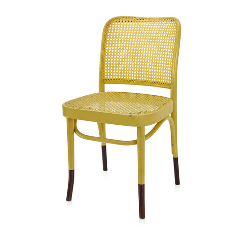 Cane Back Chair - Yellow