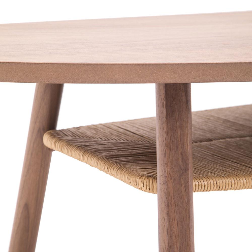 Wood Oval Coffee Table