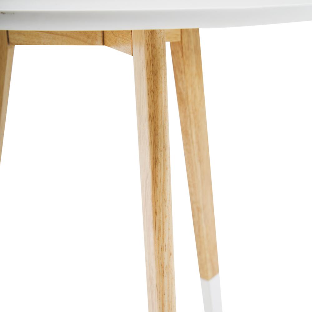 White Dipped End Table