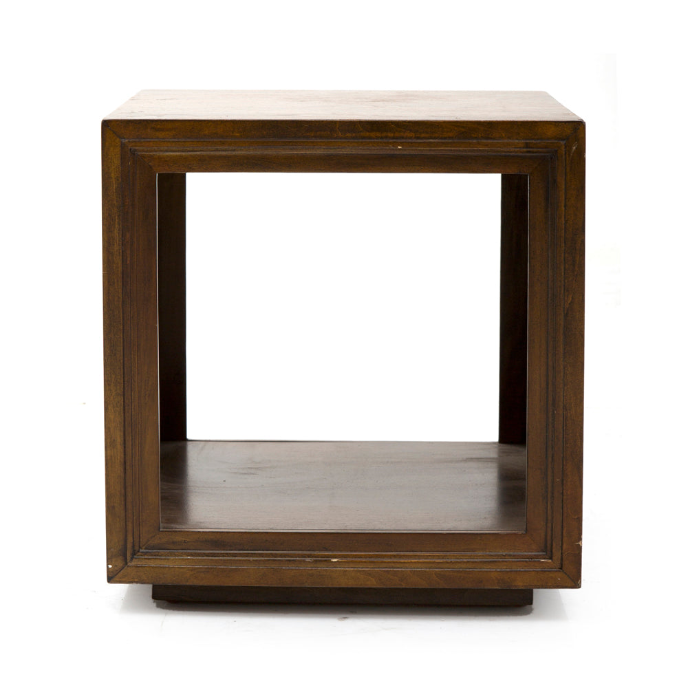Wood Square Hollow End Table