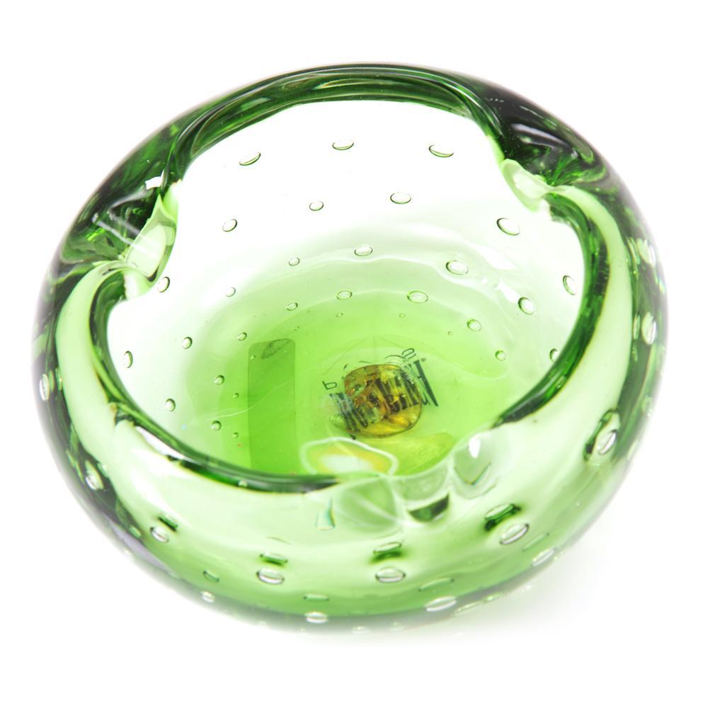 Green Apple Glass Ashtray
