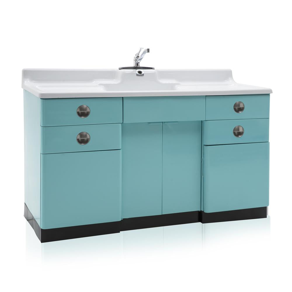Aqua Blue Sink Cabinet
