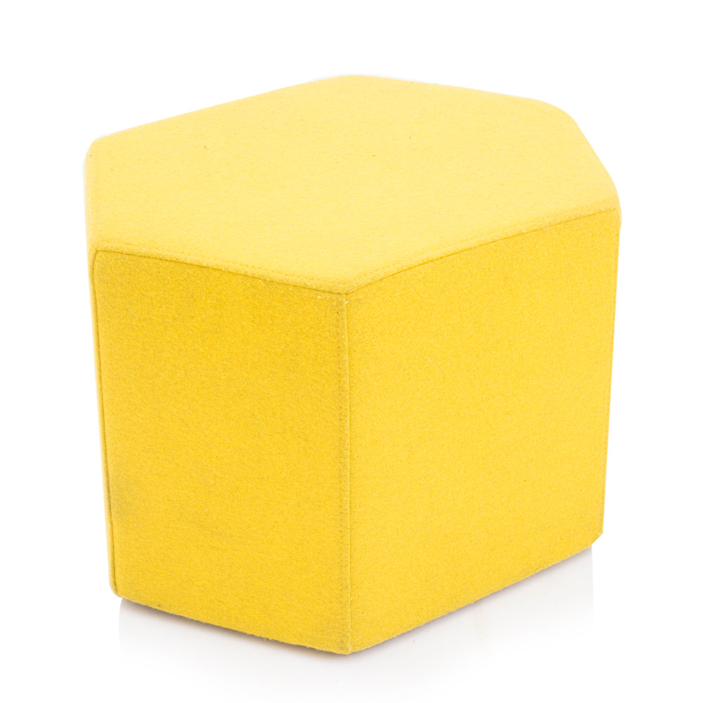 Hexagonal Ottoman - Yellow