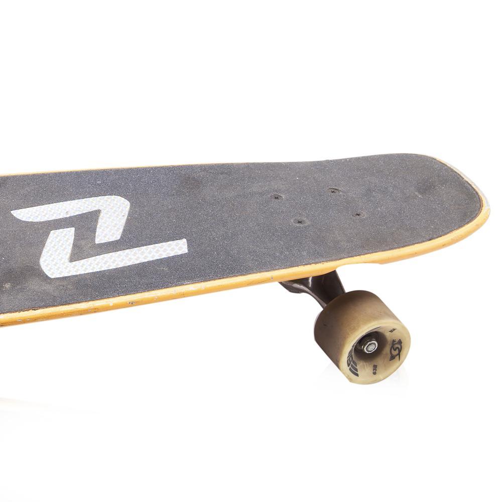 Black and Yellow Wood Skateboard
