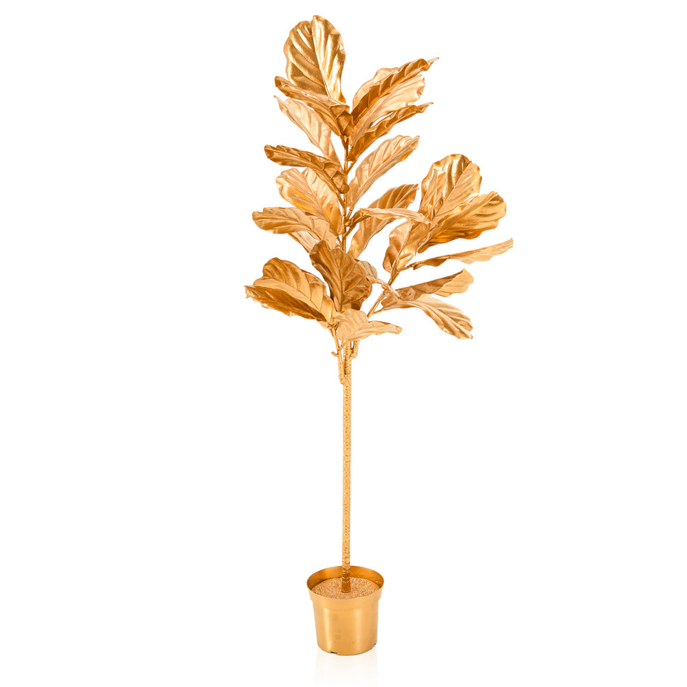 Gold Painted Faux Tree
