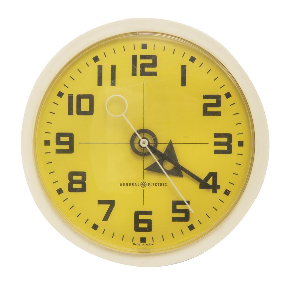 Yellow Round Wall Clock