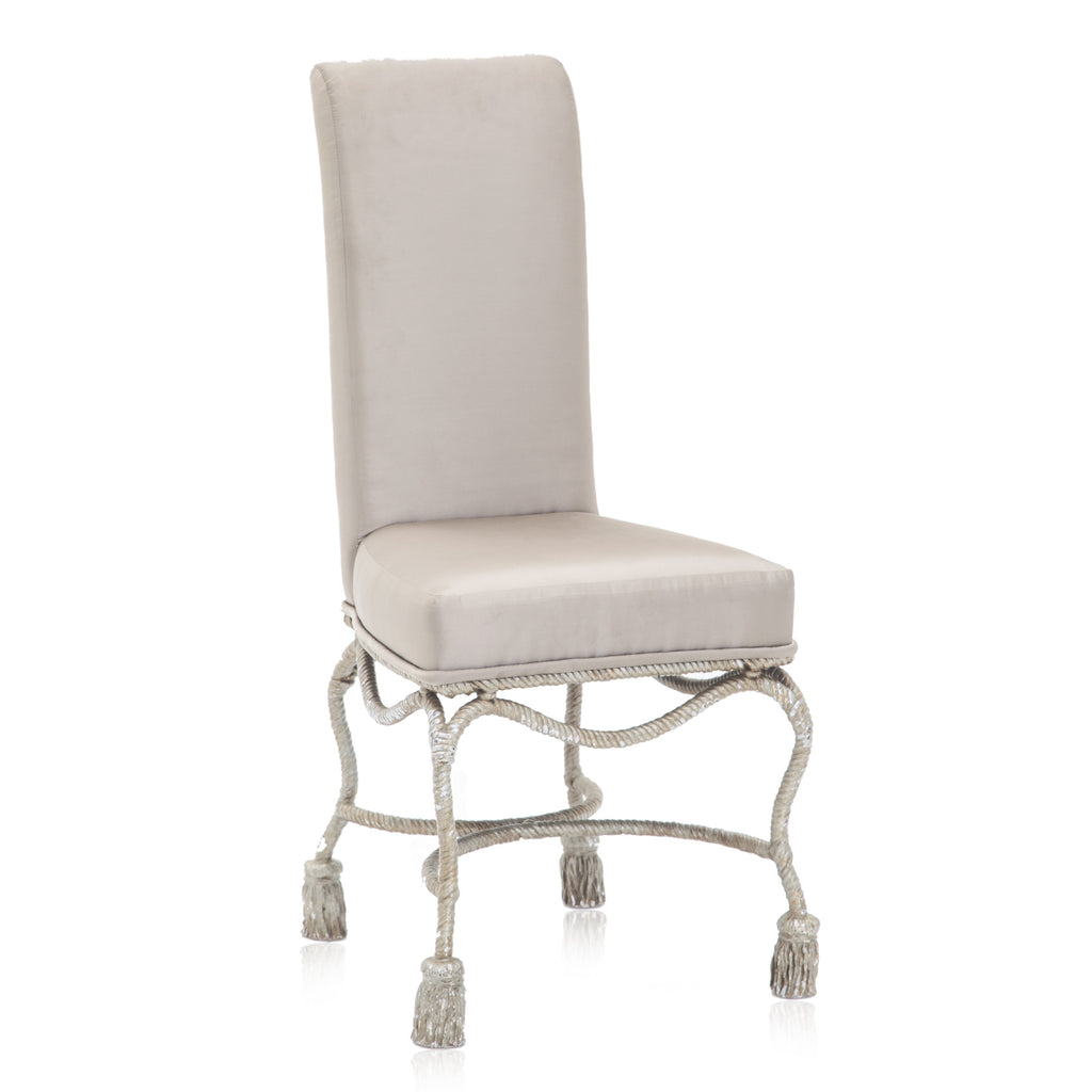 Silver Tassel Dining Chair